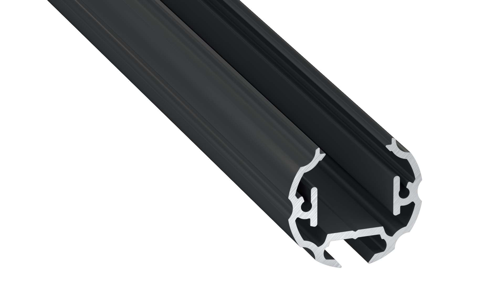 Lumines Profil Typ Cosmo Schwarz, eloxiert, 2,02 m