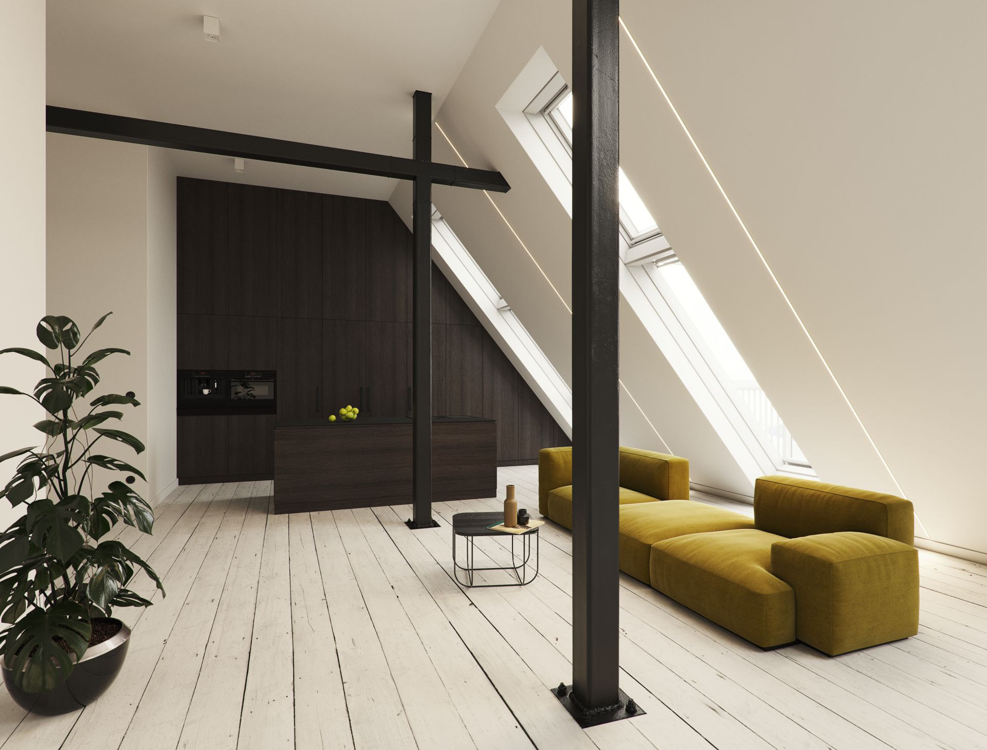 Lumines Profil Typ U Weiß, lackiert, 3 m