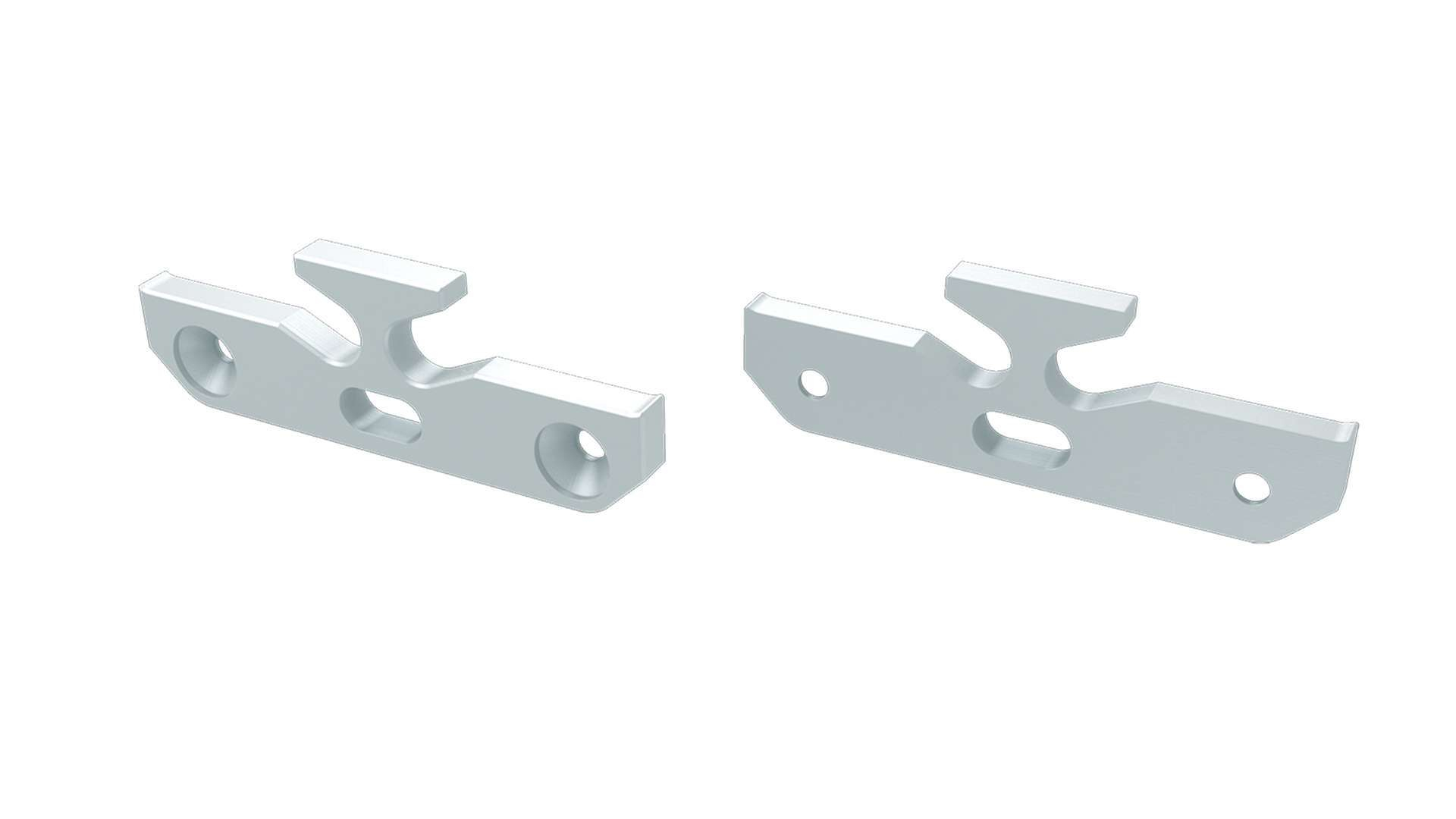 Endkappe Aluminium für LED Profil LUMINES TALIA M1 weiß mit Öffnung