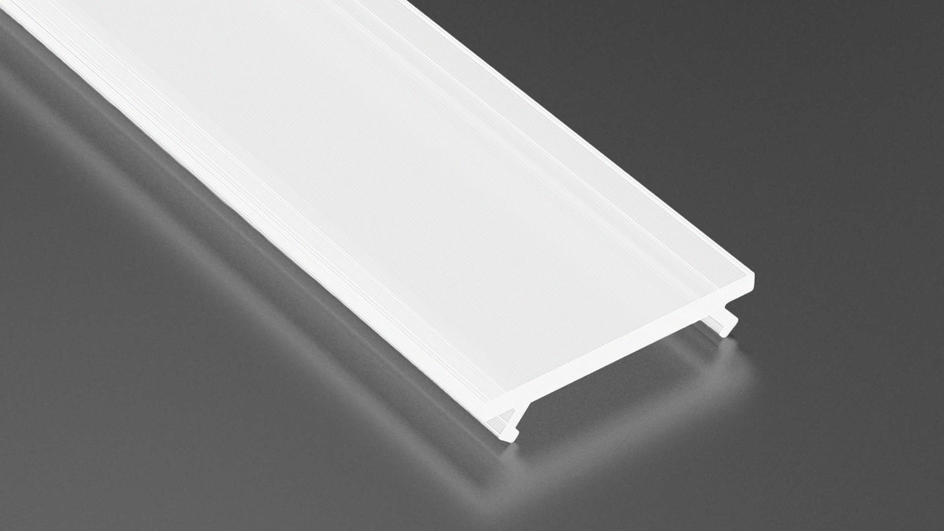 Abdeckung für Profil Lumines BASIC Fractal PC opal 2,02 m