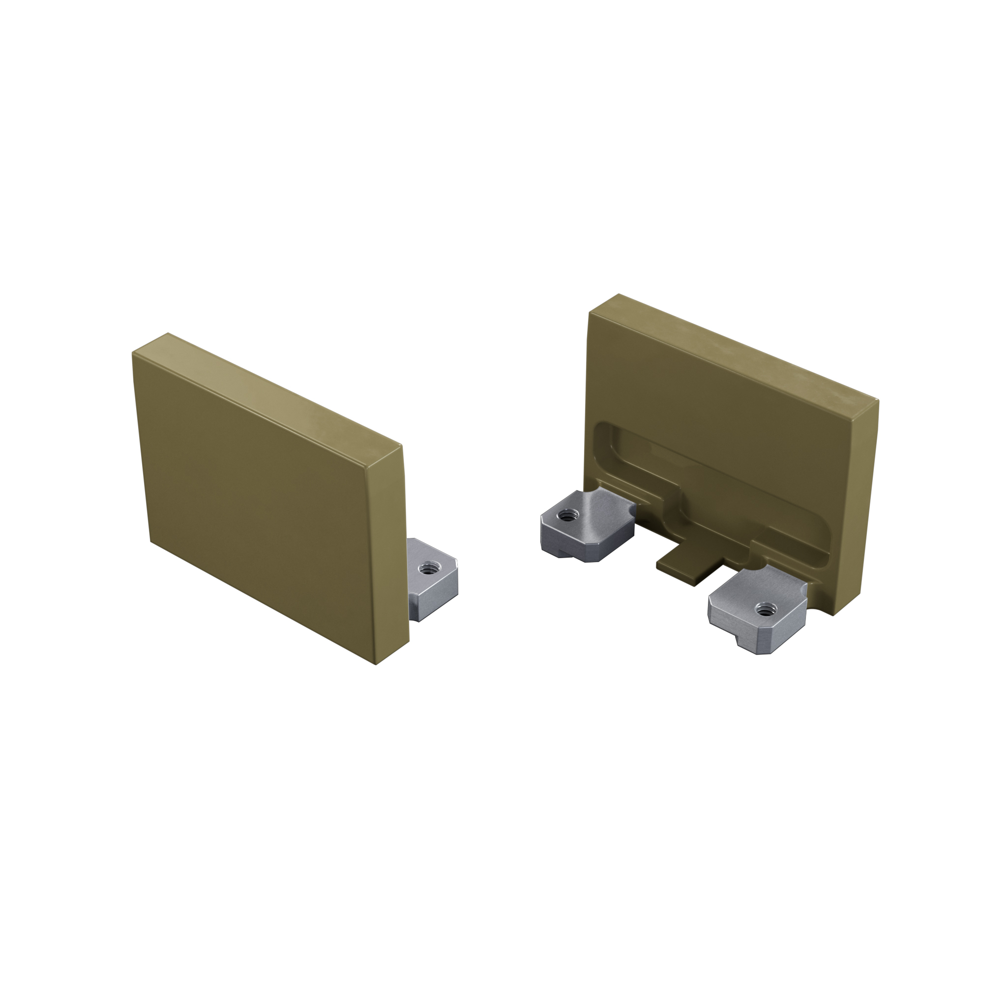 Endkappe Aluminium für LED Profil Lumines alba Reed Green lackiert