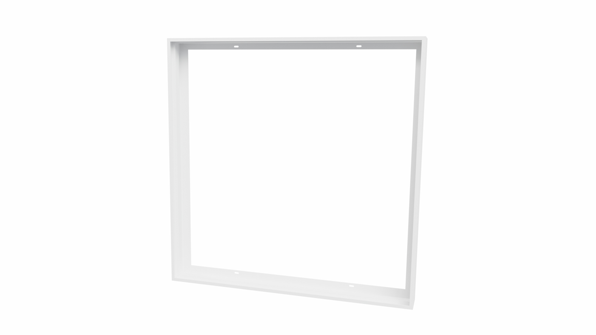 Aufbaugehäuse/Rahmen für 60x60 LED-Panels - Aluminium, weiß, klappbar