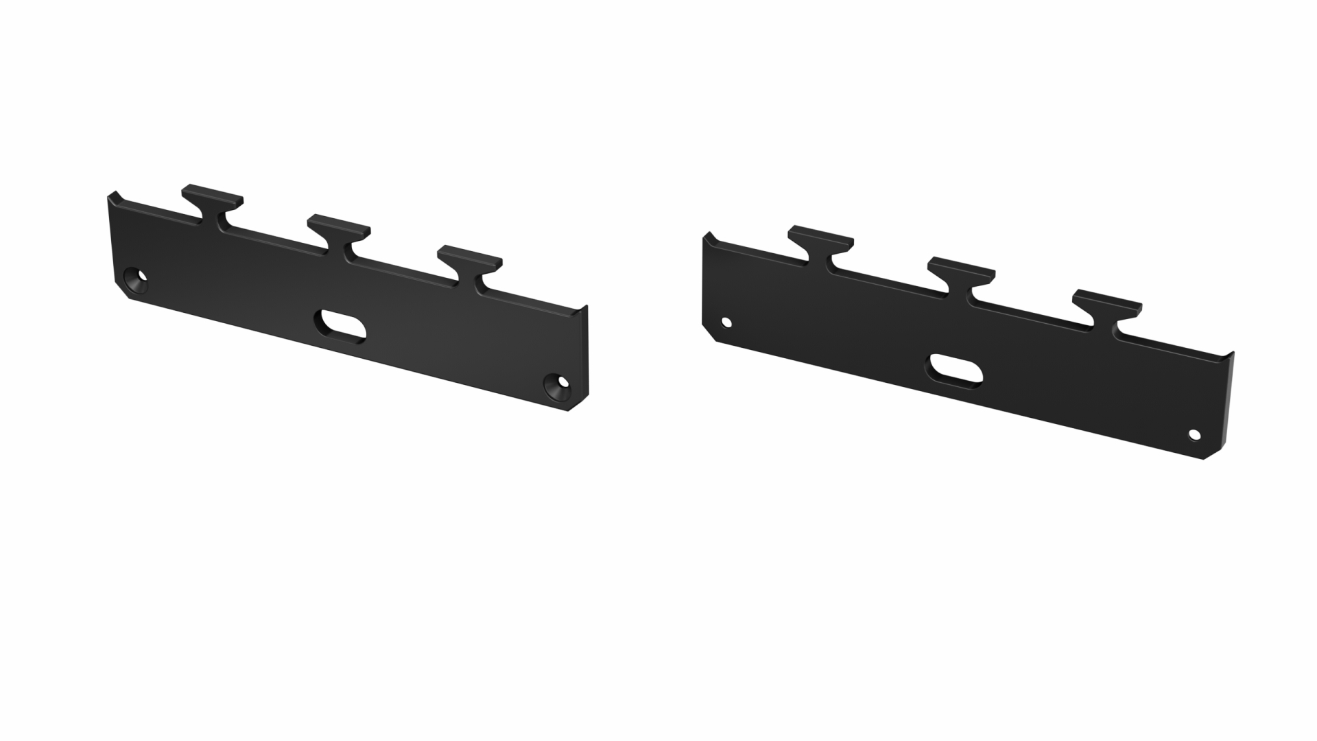 Endkappe Aluminium für LED Profil LUMINES LARGO M1 Schwarz, lackiert mit Öffnung