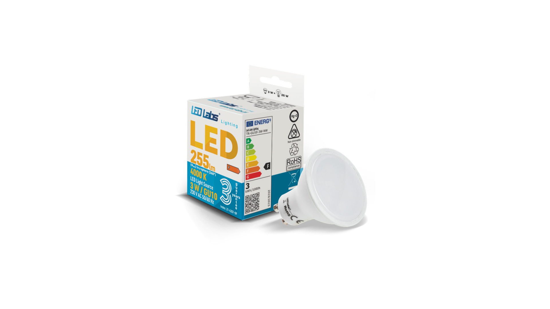 LED-Quelle 3W GU10 Neutral