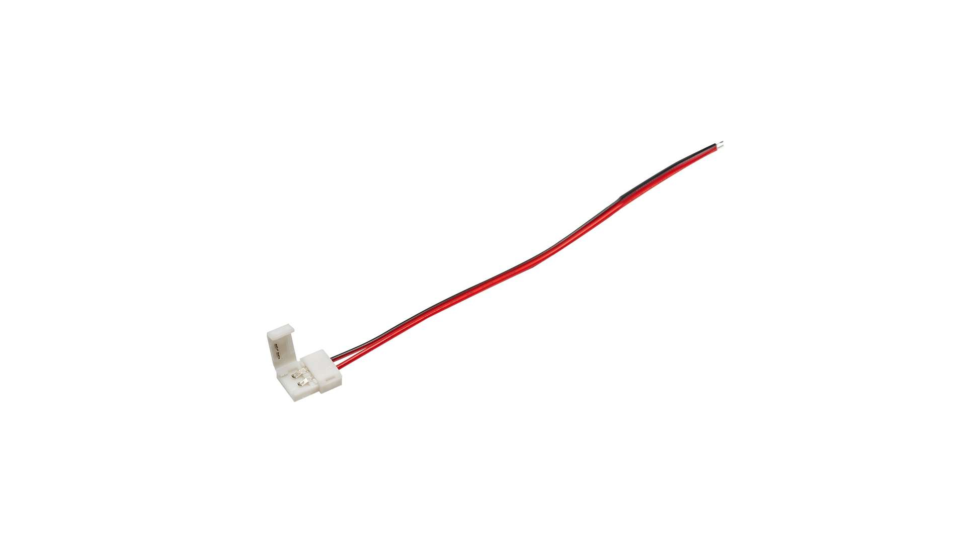 Verbinder LED- Streifen 8mm einseitiges STOPP. mit Kabeln