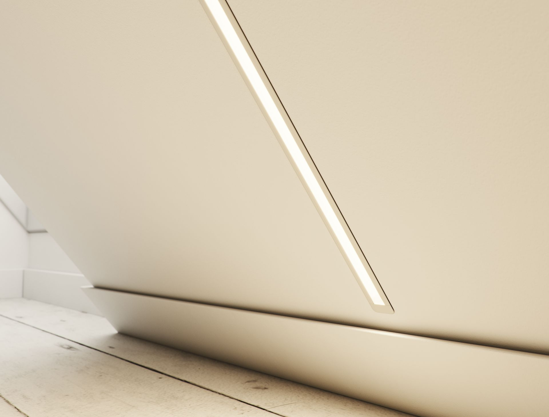 Lumines Profil Typ U Weiß, lackiert, 1 m