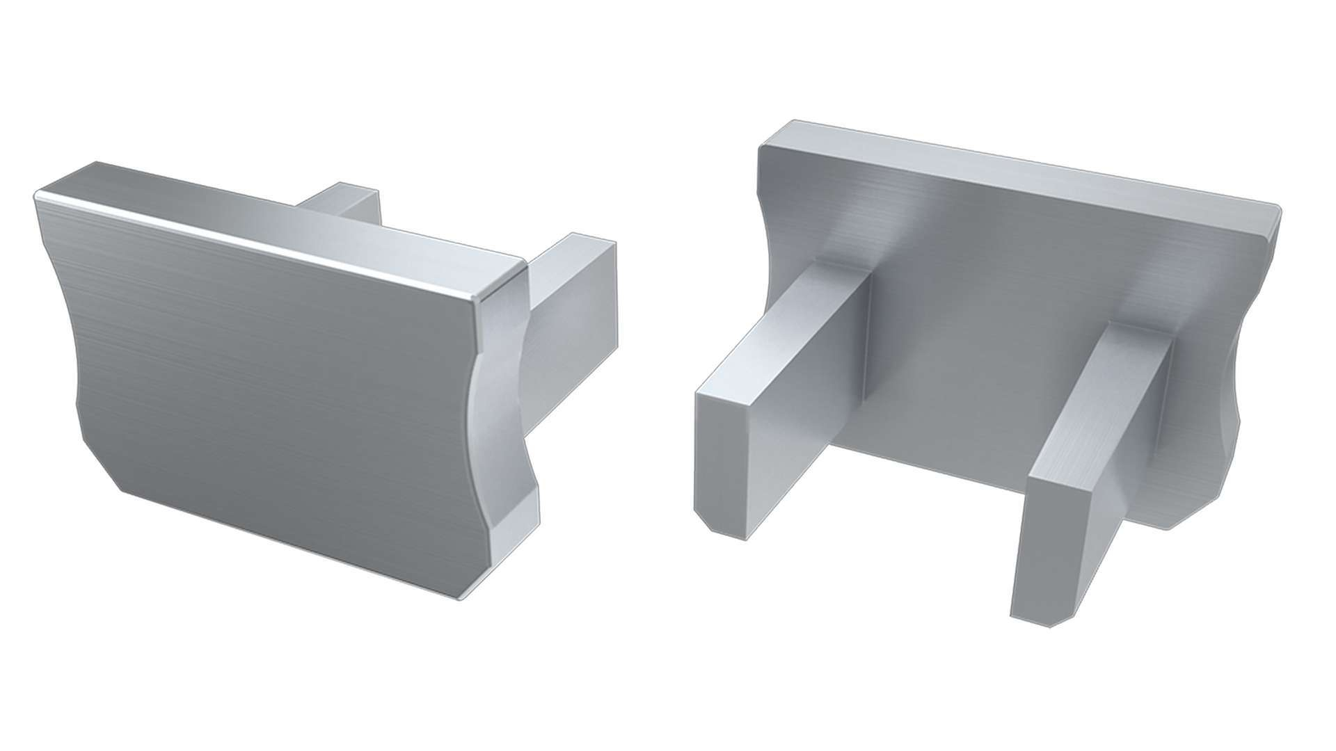 Endkappe Aluminium für LED Profil LUMINES X silber