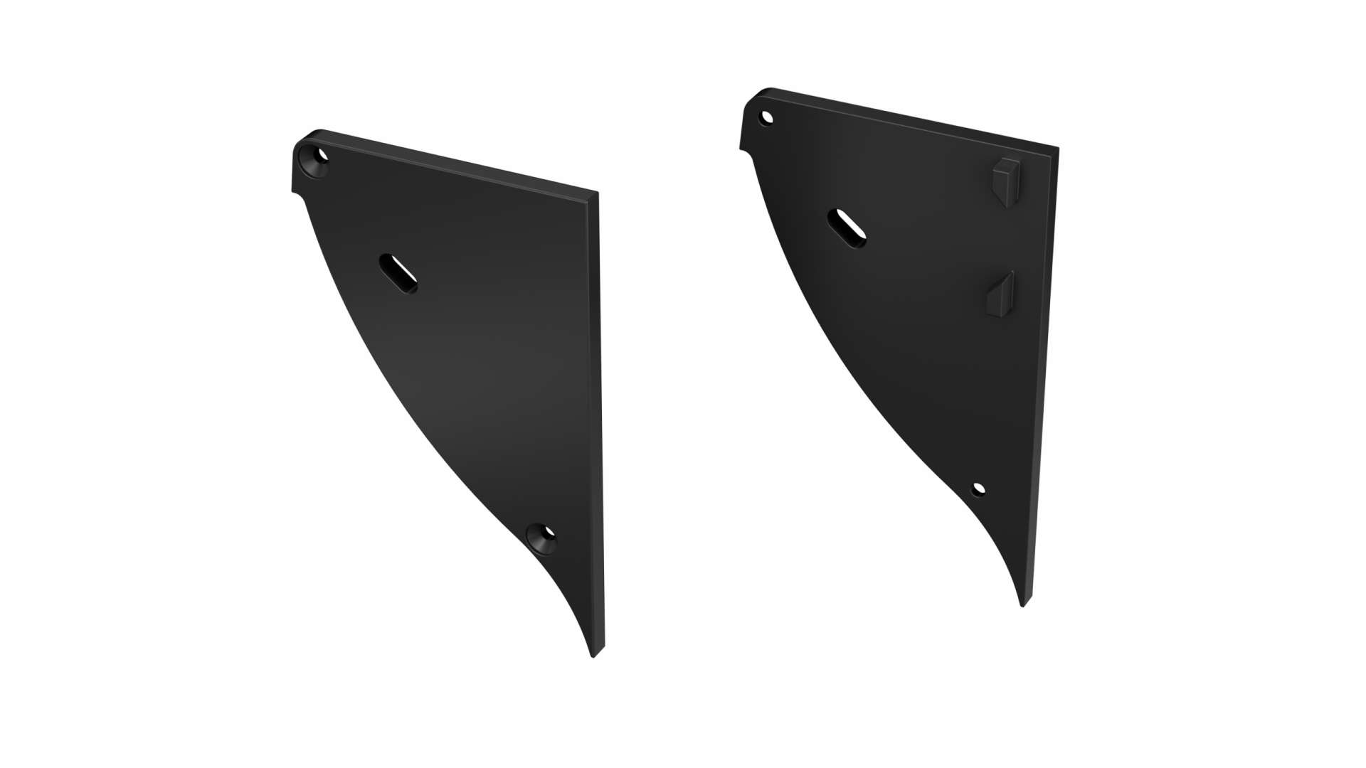 Endkappe Aluminium für LED Profil LUMINES CONVA Schwarz, lackiert recht mit Öffnung