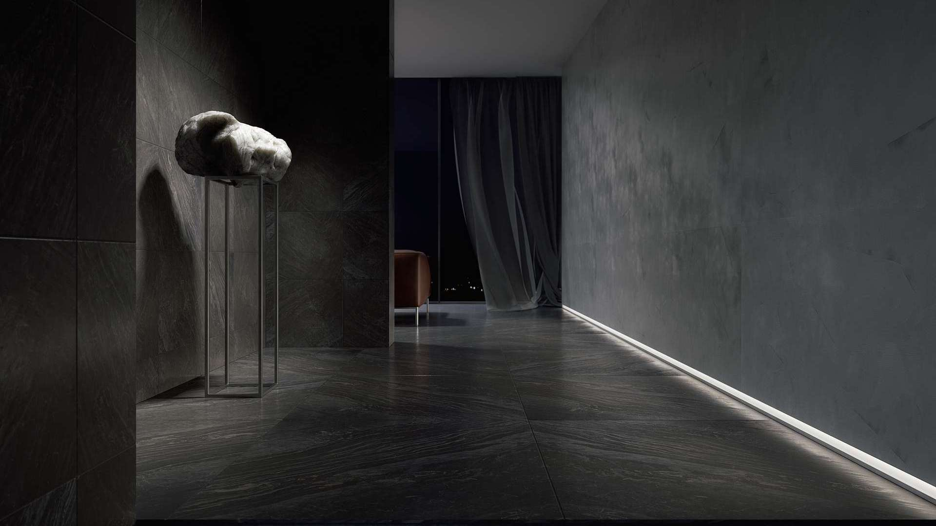 Lumines Profil Typ Tiano Weiß, lackiert, 3 m