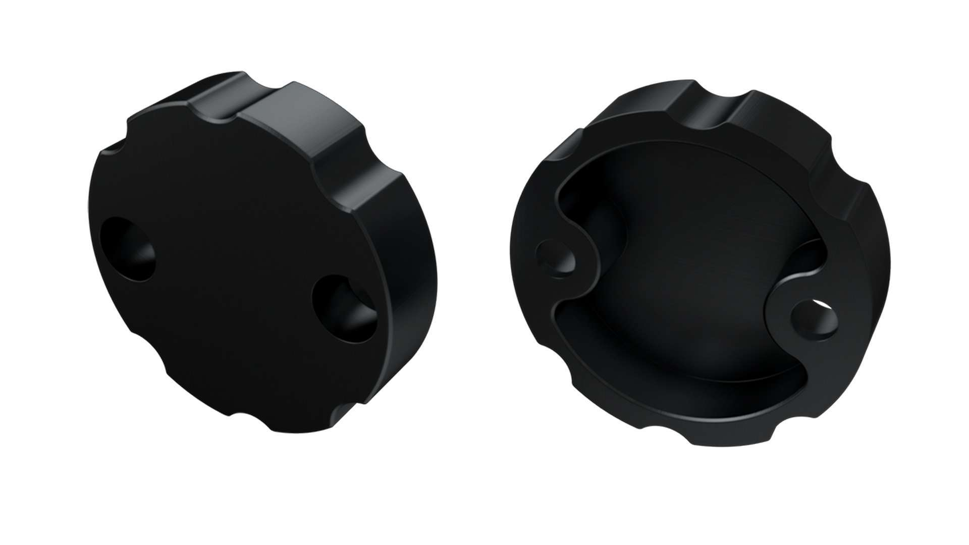 Endkappe Aluminium für LED Profil LUMINES COSMO schwarz