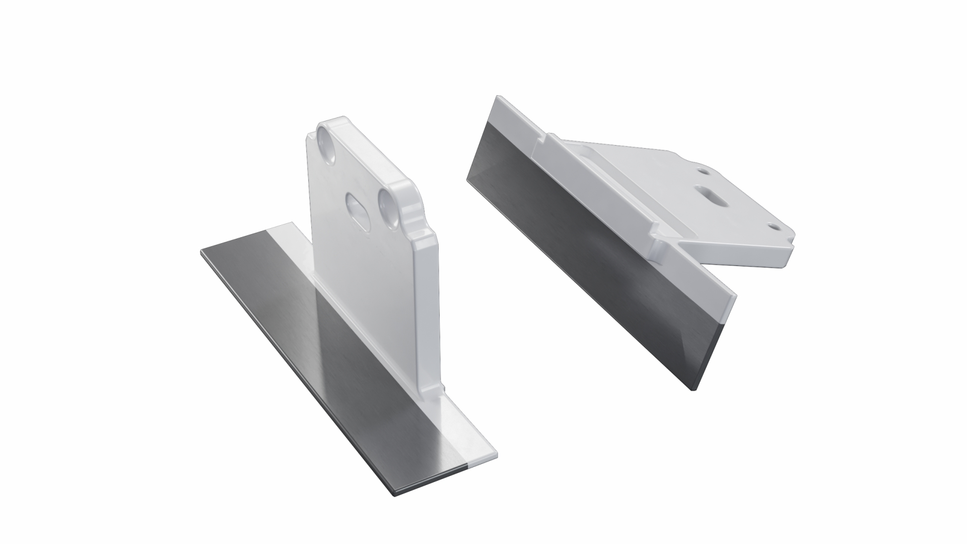 Endkappe Aluminium für LED Profil LUMINES SUBLI weiß mit Öffnung