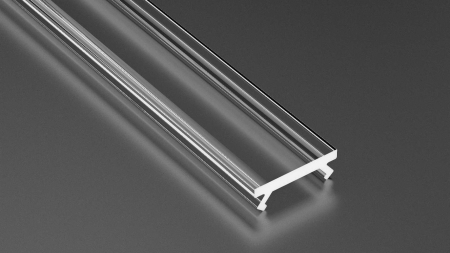Abdeckung für Profil Lumines SLIM PMMA transparent 1 m