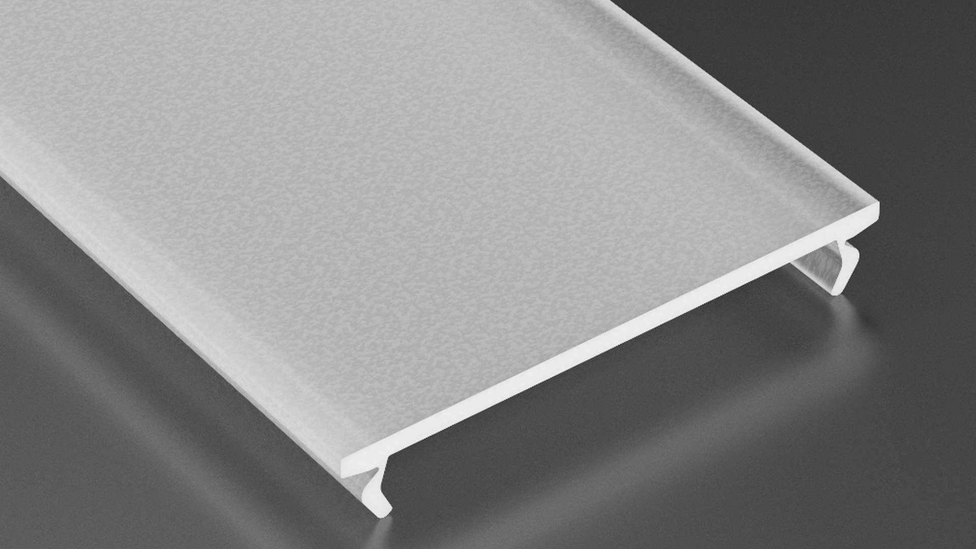 Abdeckung für Profil Lumines WIDE PMMA frosteded Milchweiß 2,02 m