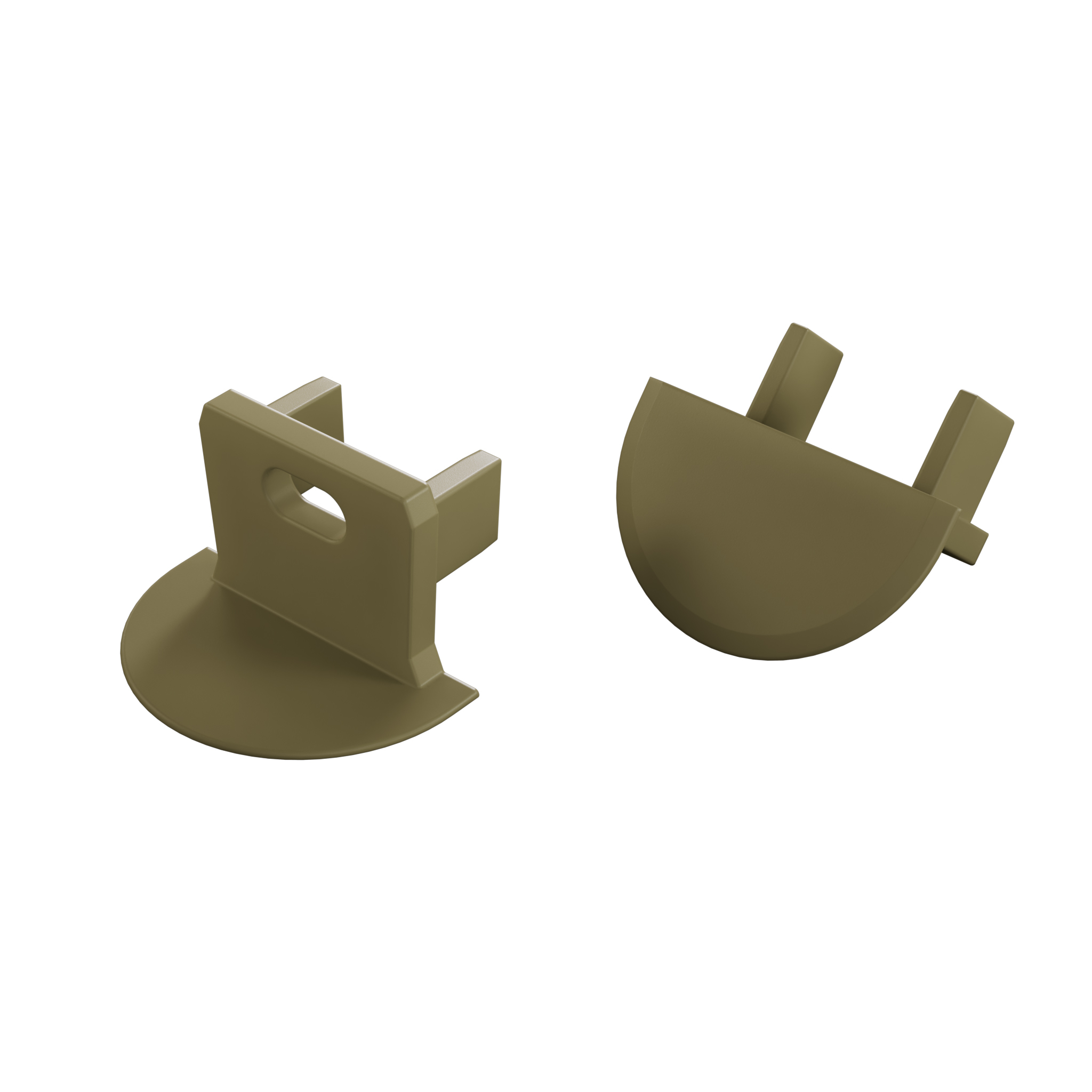 Endkappe für LED Profil LUMINES axin Reed Green mit Öffnung