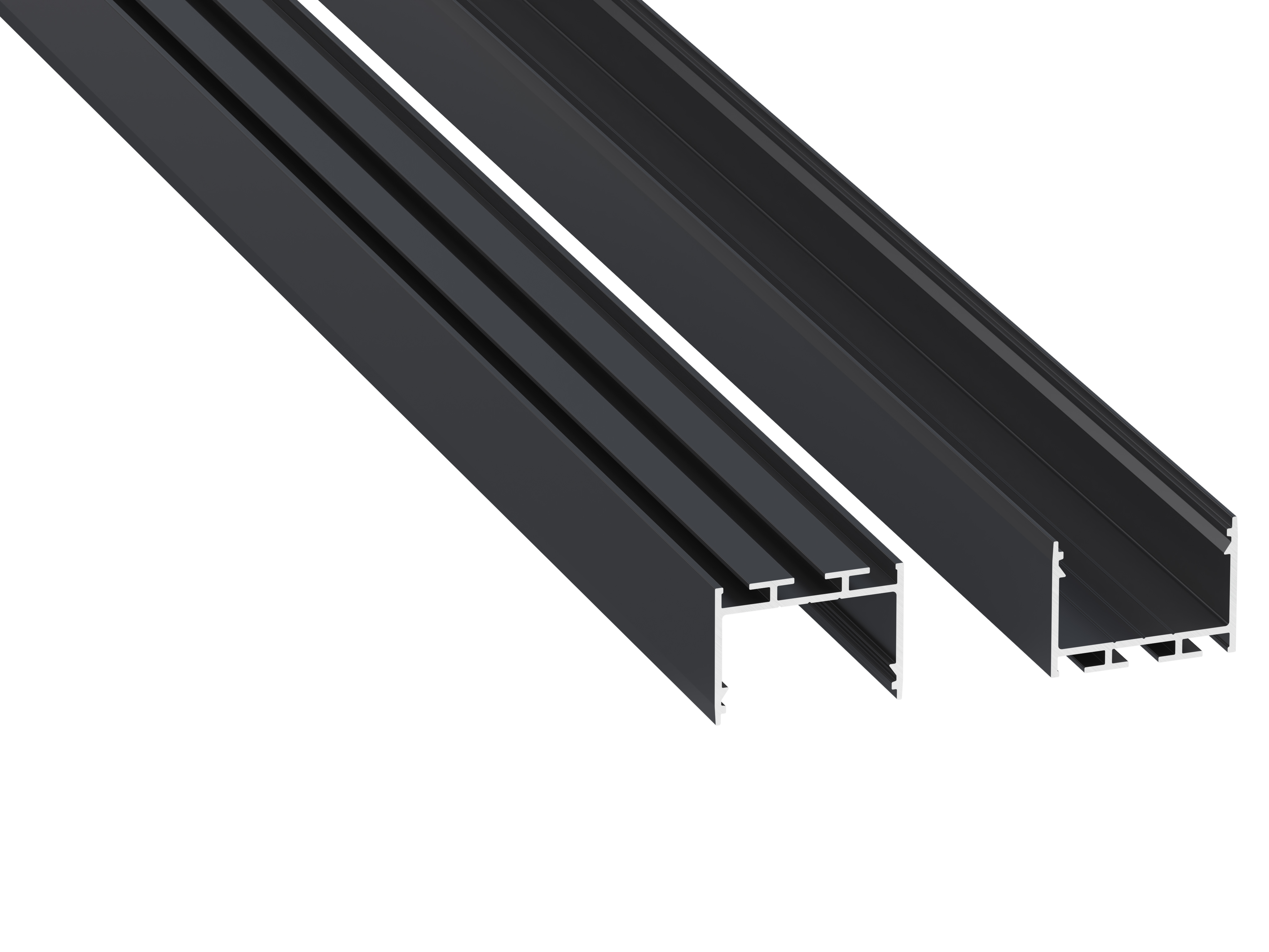 Lumines Profil Typ alba Rock Anthracite, lackiert, 1 m