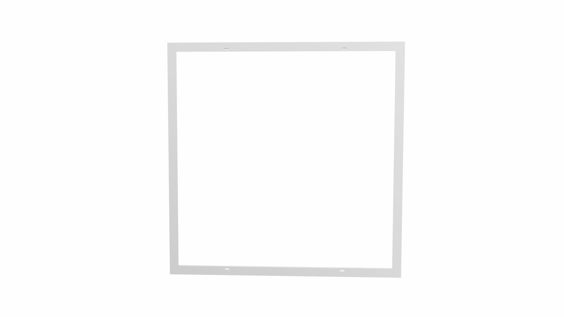 Aufbaugehäuse/Rahmen für 60x60 LED-Panels - Aluminium, weiß, klappbar