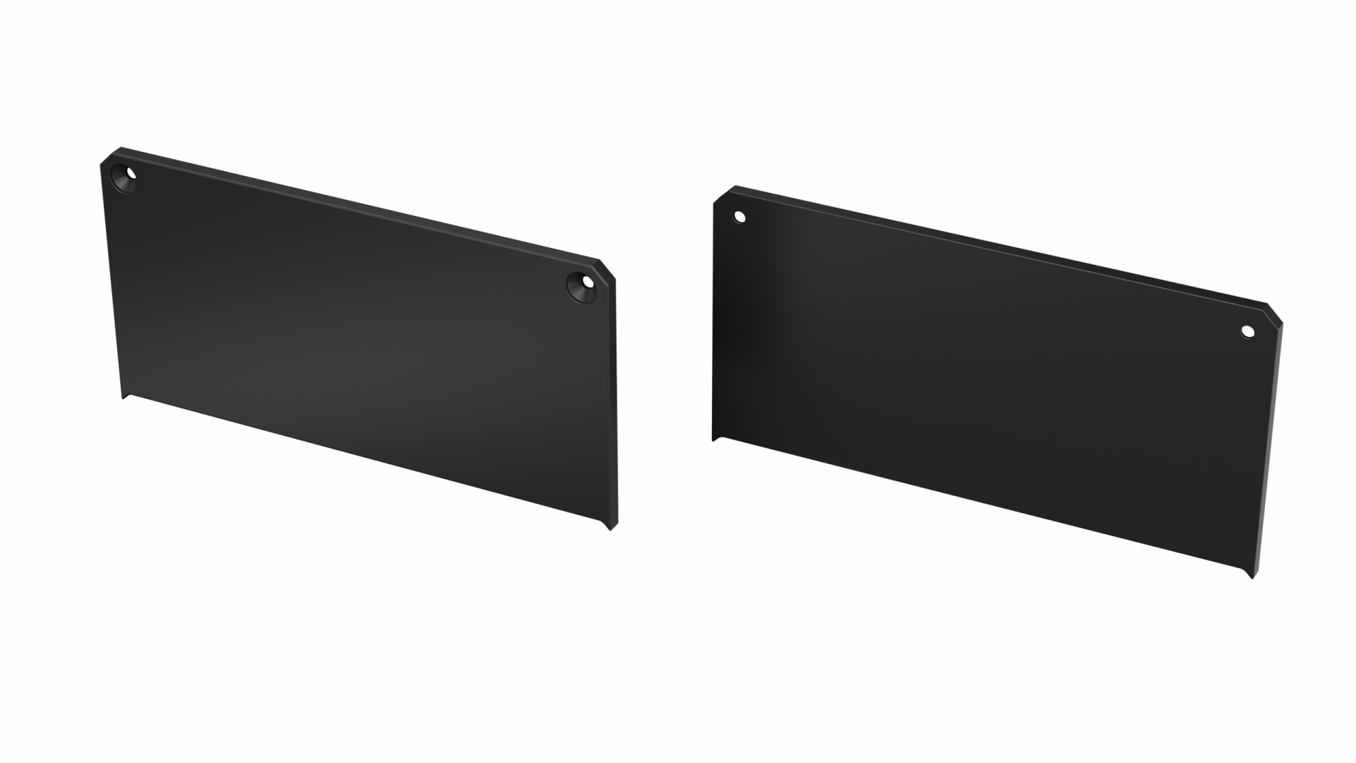 Endkappe Aluminium für LED Profil LUMINES LARGO M2 Schwarz, lackiert