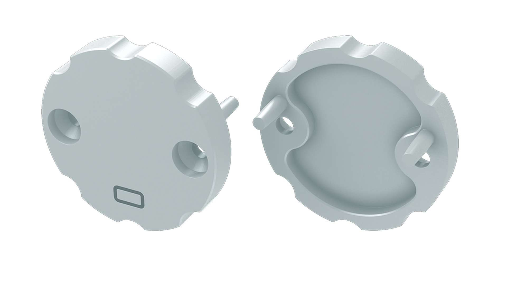 Endkappe für LED Profil LUMINES COSMO 2in1 weiß