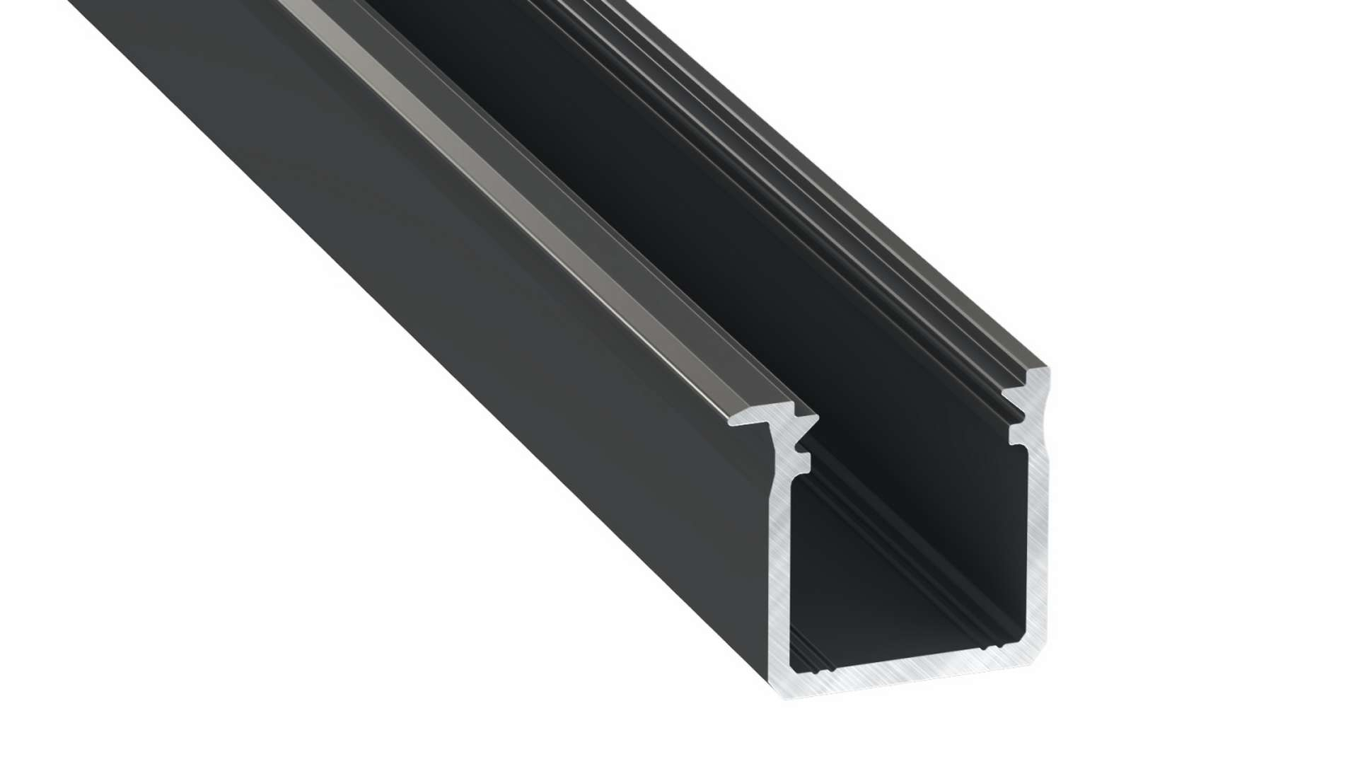 Lumines Profil Typ J Schwarz, eloxiert, 1 m