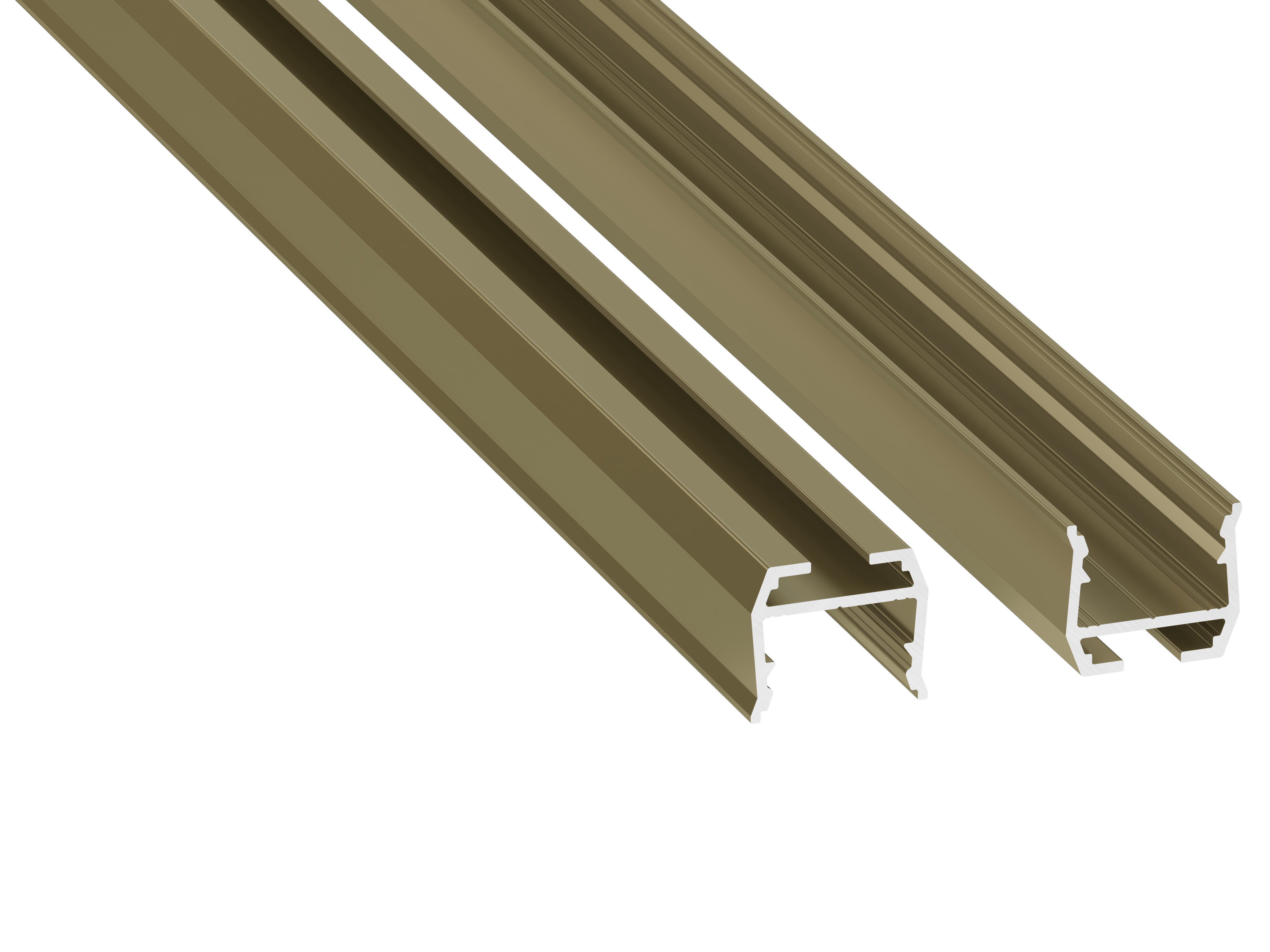 Lumines Profil Typ axel Reed Green, lackiert, 1 m