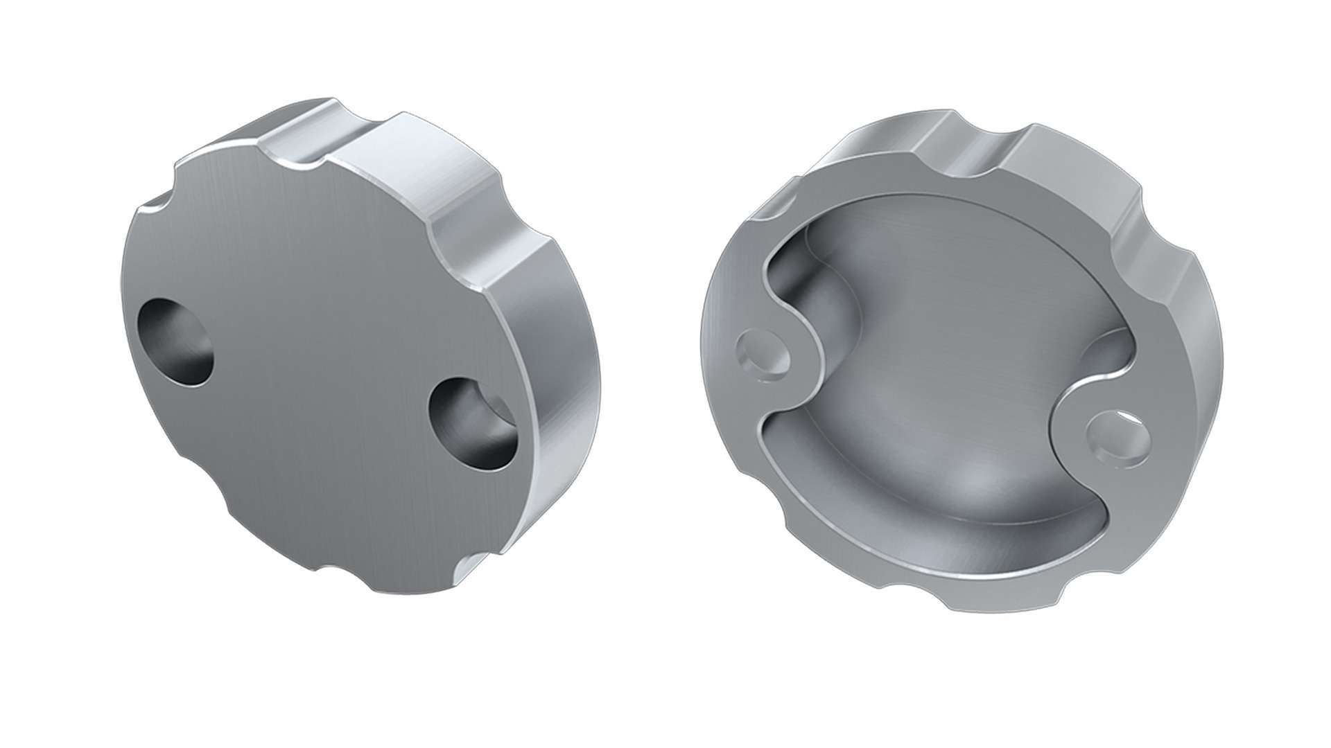 Endkappe Aluminium für LED Profil LUMINES COSMO silber