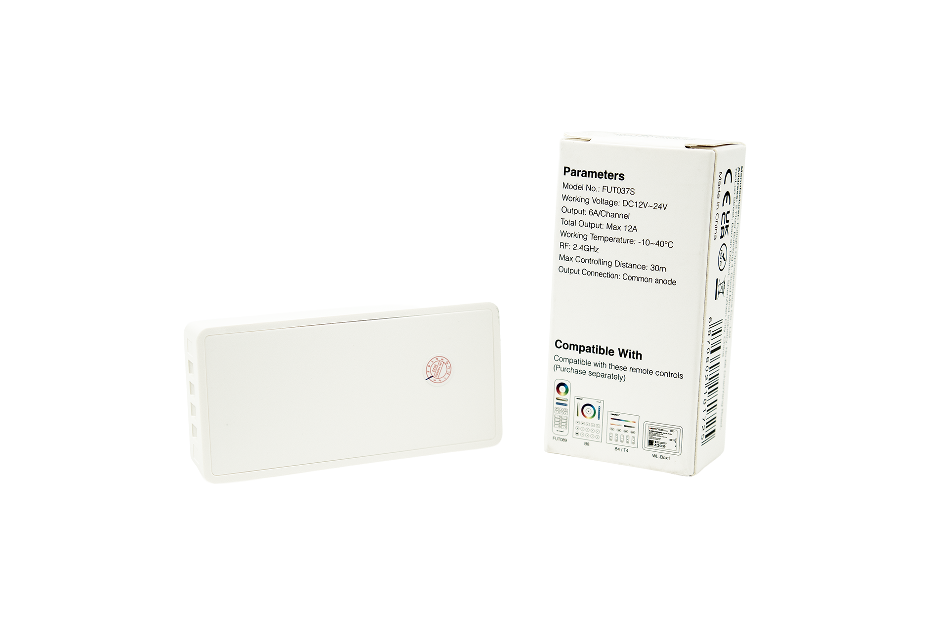 MiBoxer-STEUERGERÄT 12-24V 12A RF RGB FUT037S