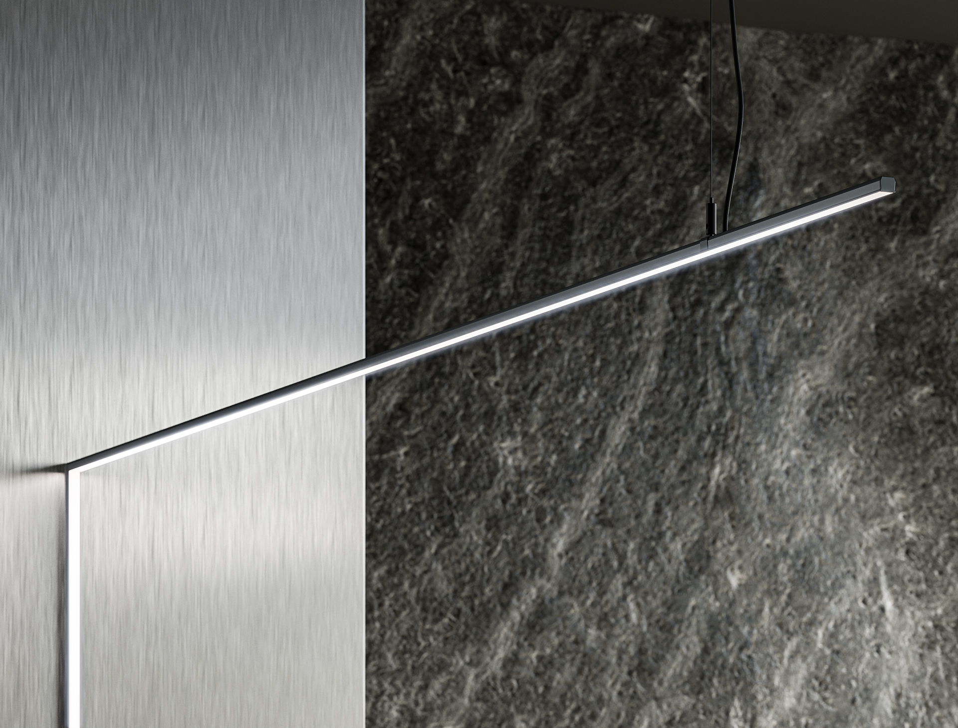 Lumines Profil Typ axel Nicht eloxiert, 3 m