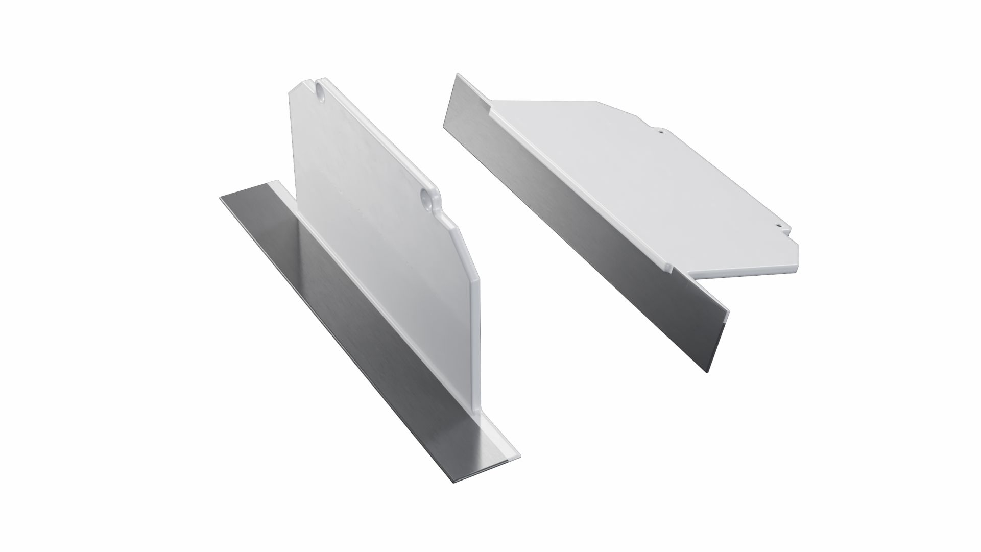 Endkappe Aluminium für LED Profil LUMINES LARGO M3 weiß full