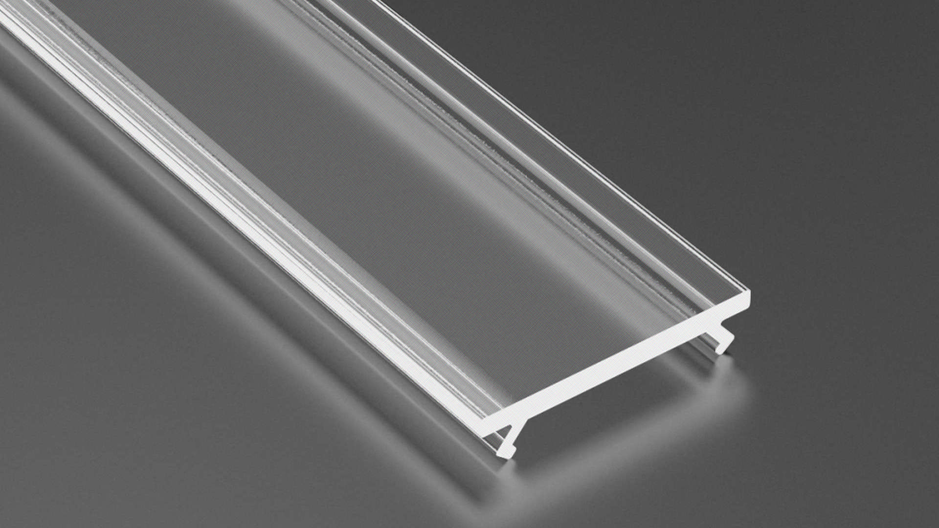 Abdeckung für Profil Lumines BASIC Fractal PC clear 2,02 m