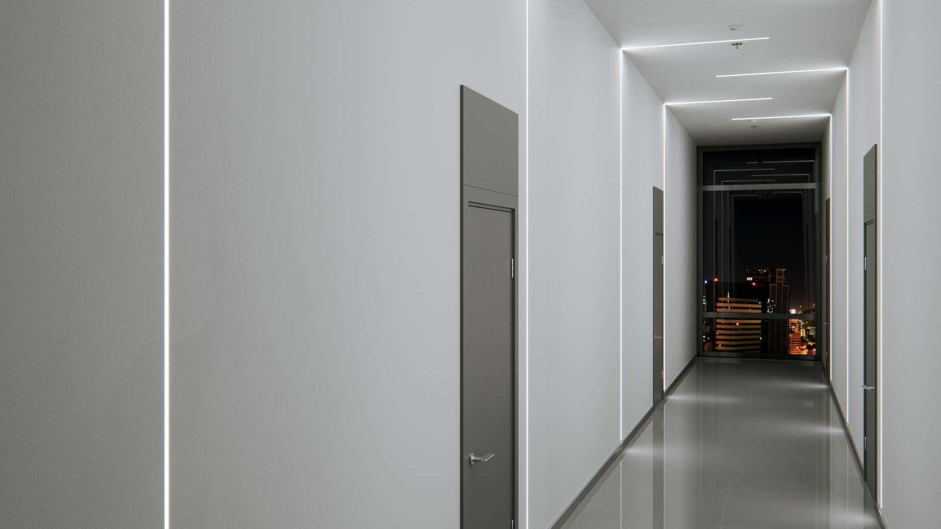 Lumines Profil Typ Mono Schwarz, lackiert, 2,02 m