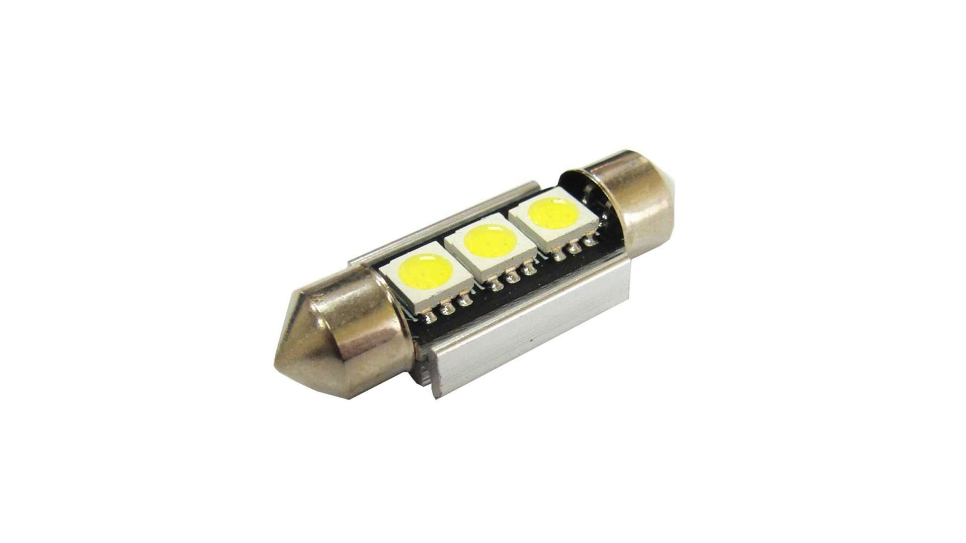 LED C5W 3x5050 SMD 39mm kalt weiß CANBUS