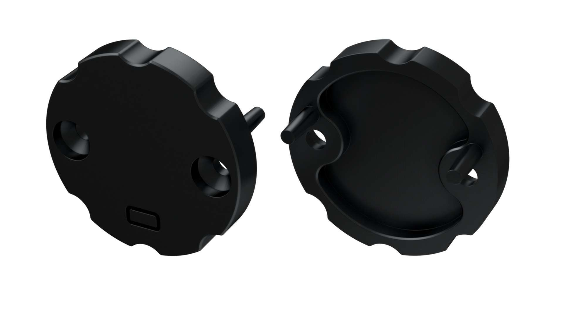 Endkappe für LED Profil LUMINES COSMO 2in1 schwarz