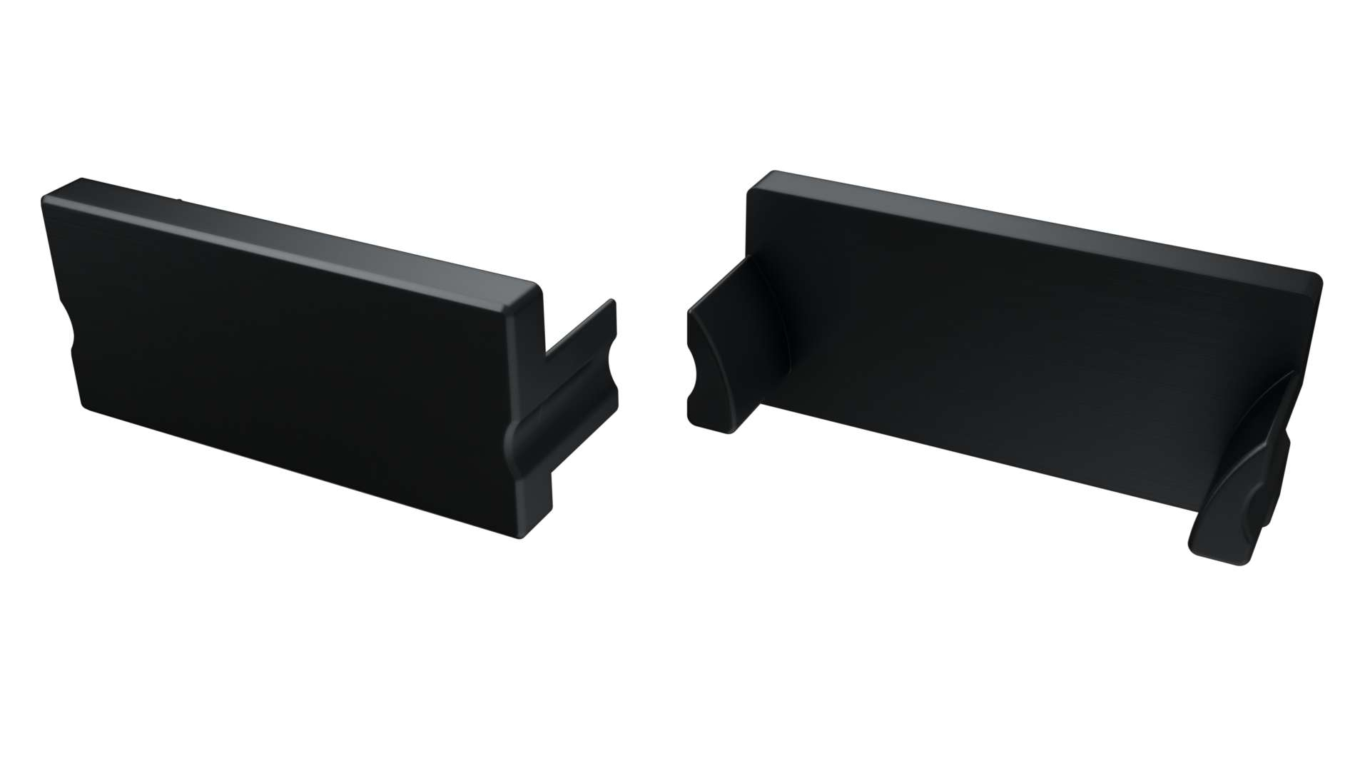 Endkappe für LED Profil LUMINES TERRA schwarz