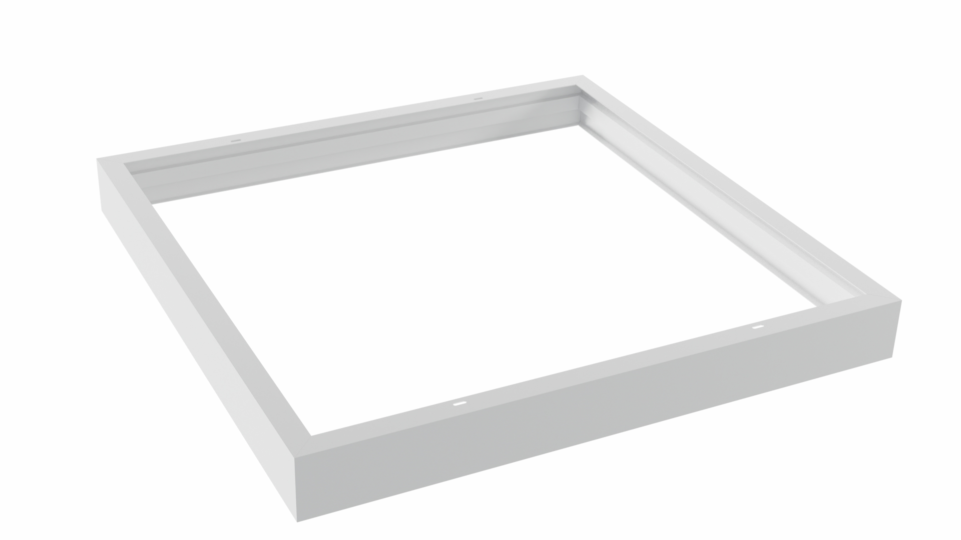 Aufbaugehäuse/Rahmen für 60x60 LED-Panels - Aluminium, weiß, klappbar