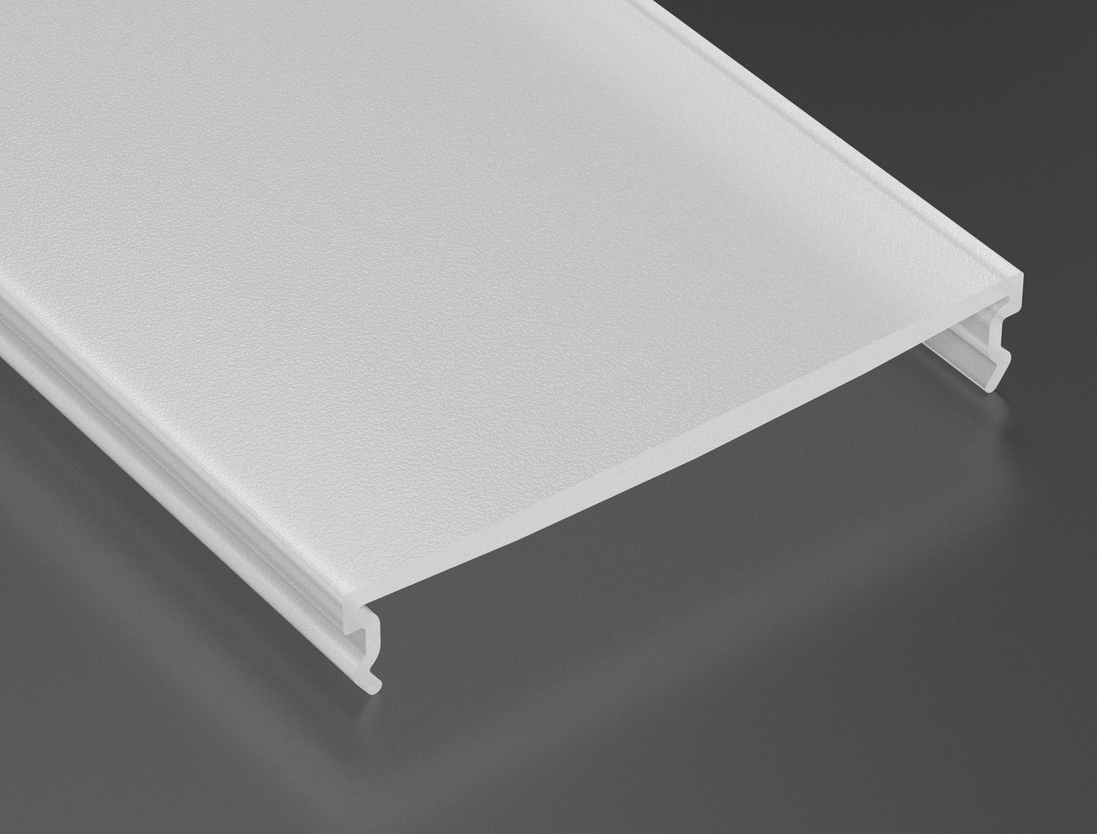 Abdeckung für Profil Lumines midi Fractal PC opal 2,02 m