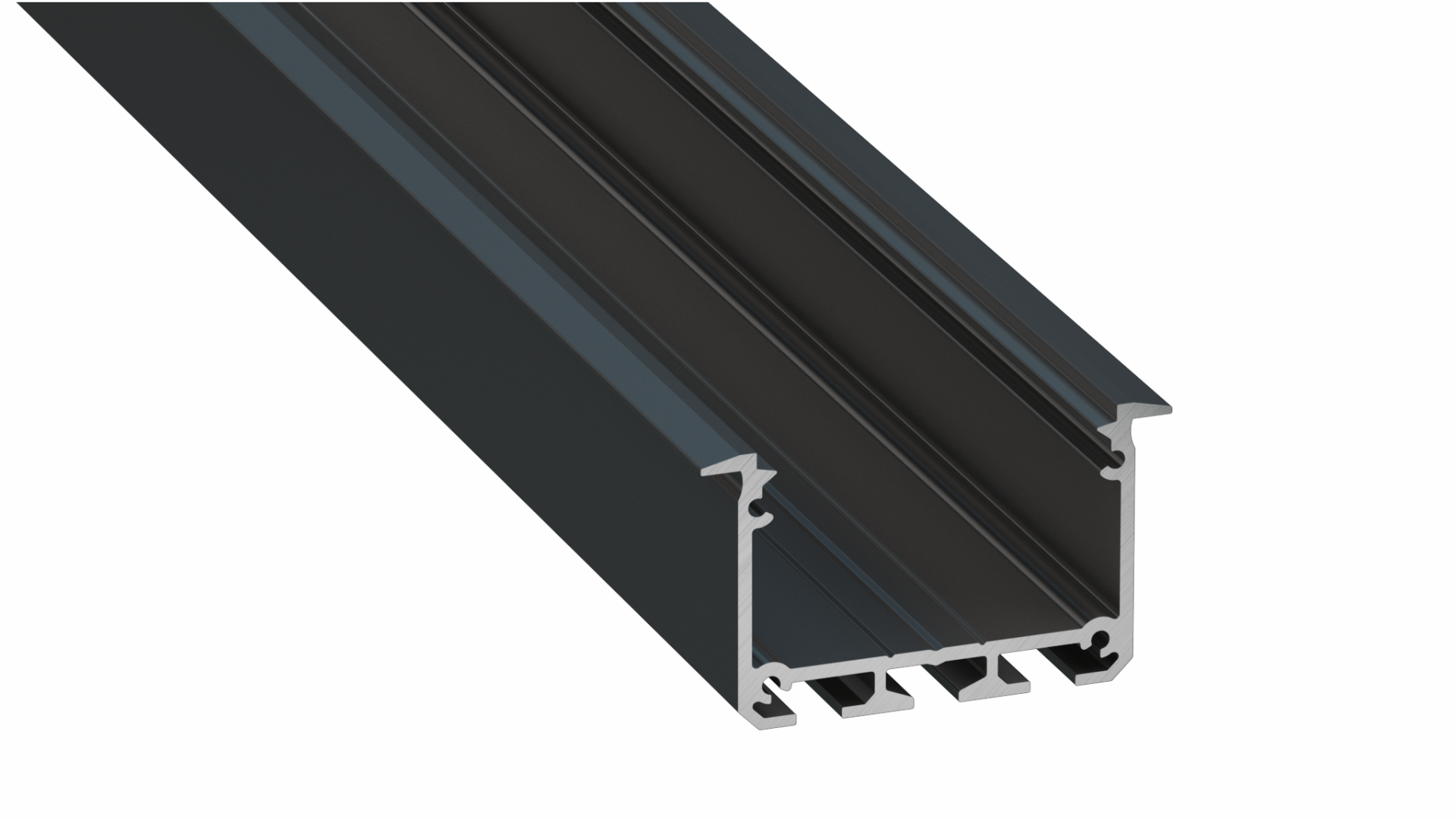 Lumines Profil Typ INSO Schwarz, lackiert, 2 m