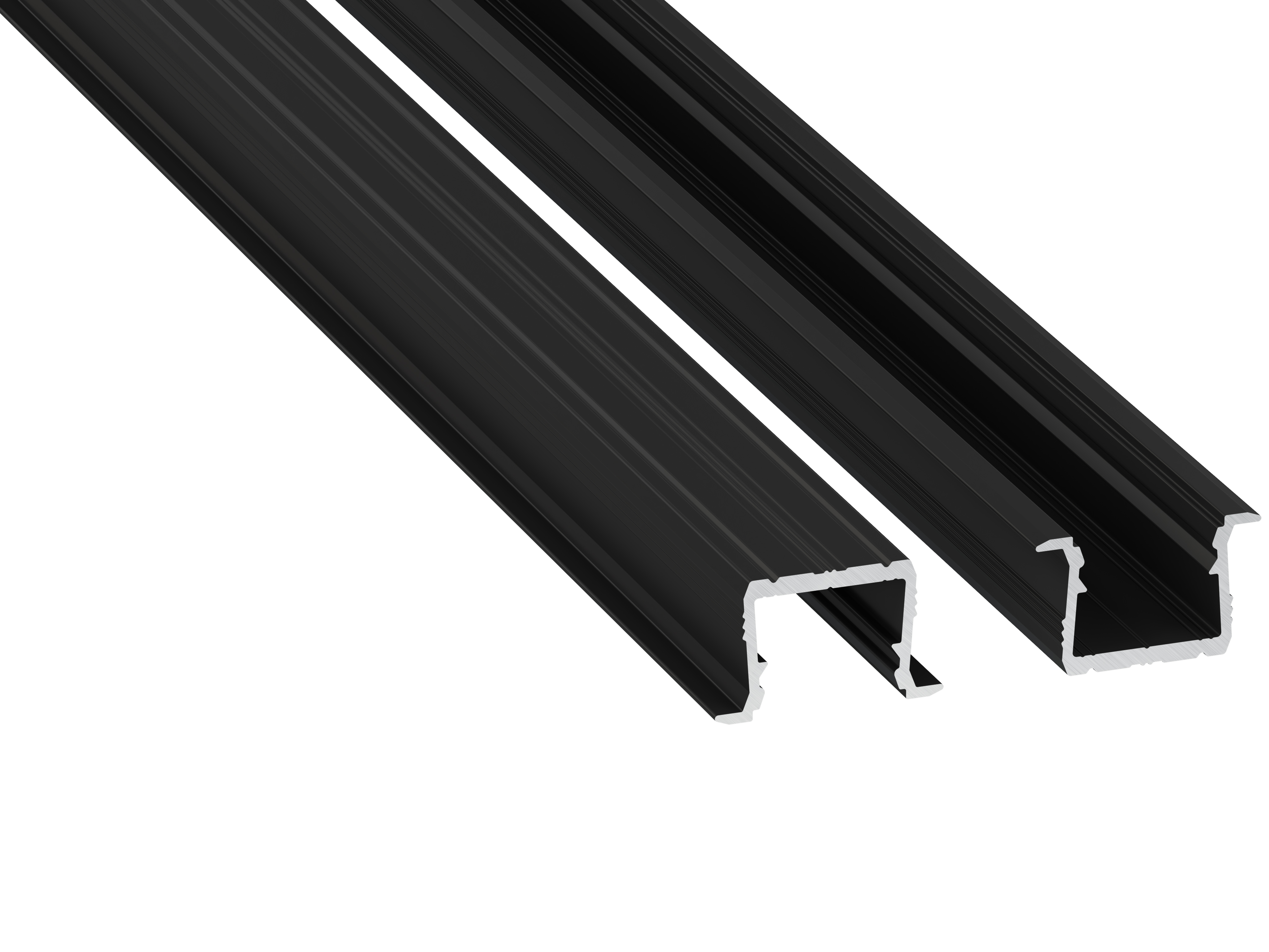 Lumines Profil Typ axin Schwarz, lackiert, 1 m