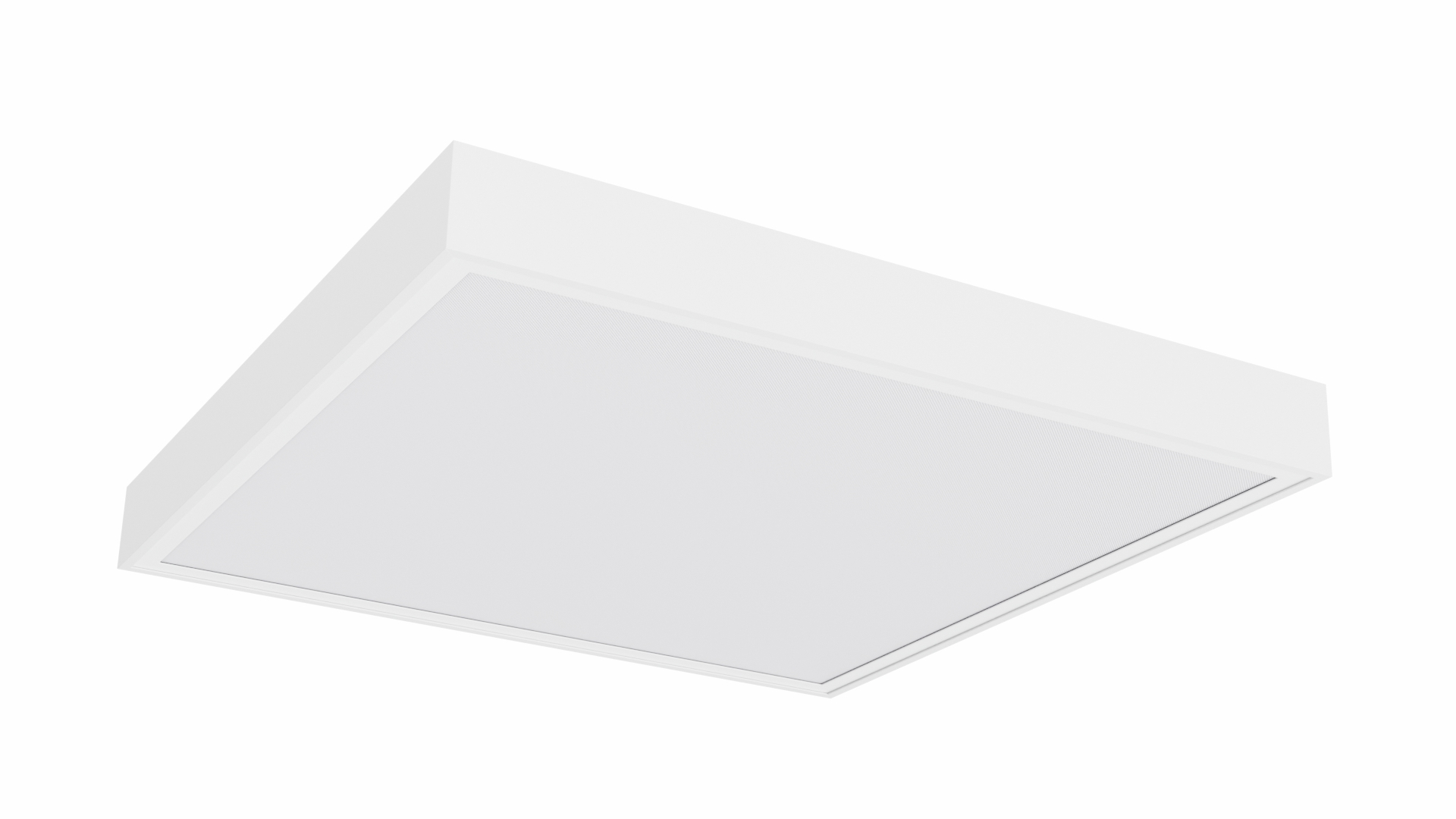 Aufbaugehäuse/Rahmen für 60x60 LED-Panels - Aluminium, weiß, klappbar