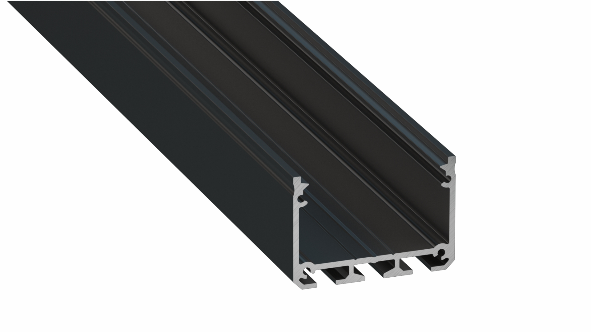 Lumines Profil Typ ILEDO Schwarz, lackiert, 1 m