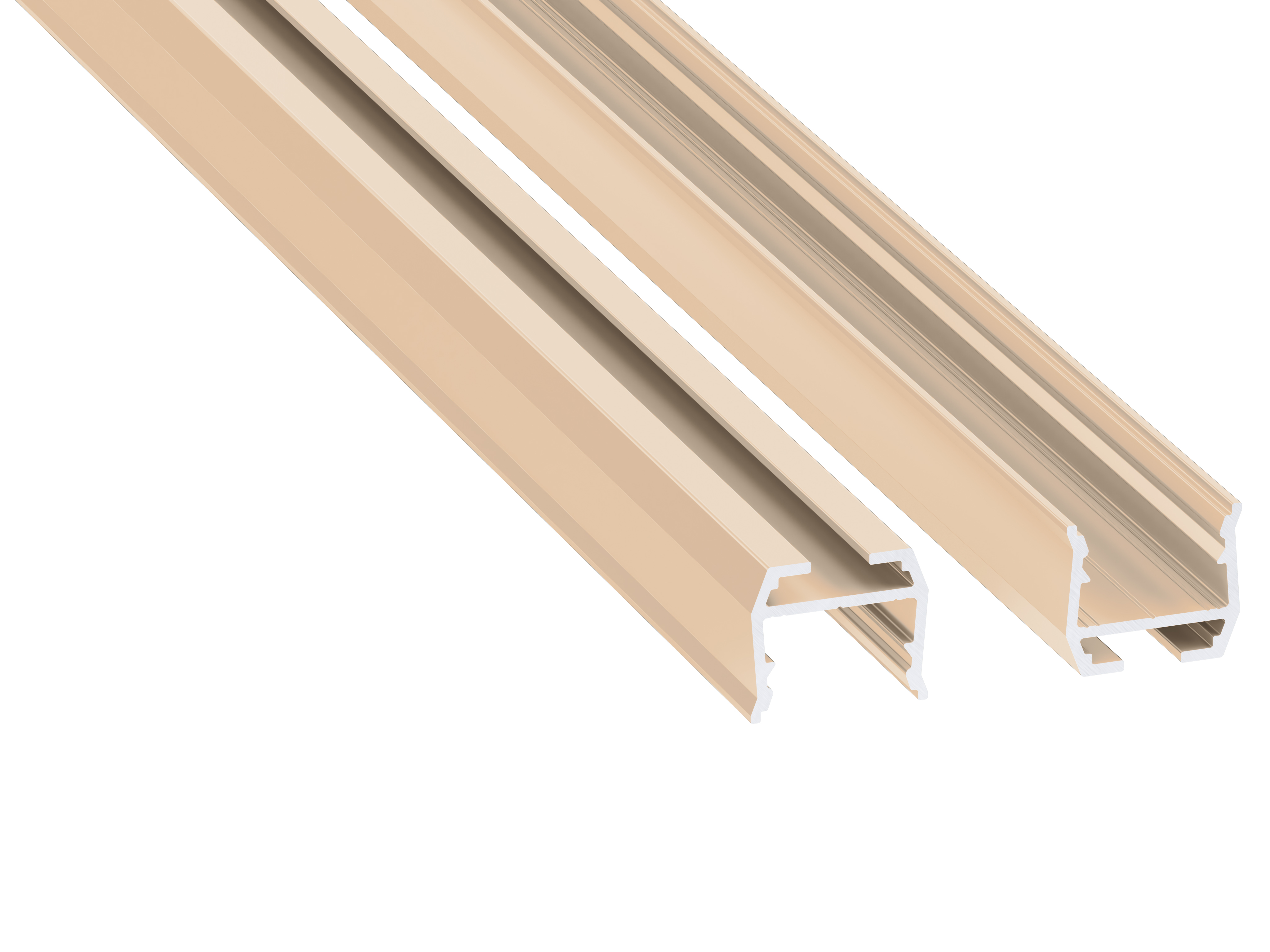 Lumines Profil Typ axel Light Ivory, lackiert, 2,02 m