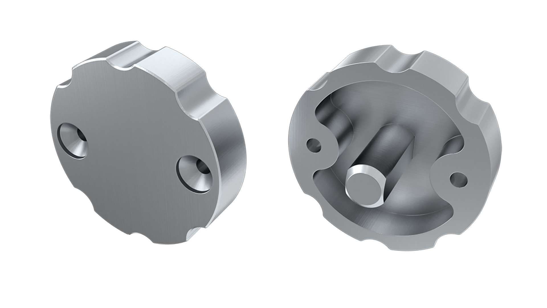 Endkappe Aluminium für LED Profil LUMINES COSMO silber mit Regulierung