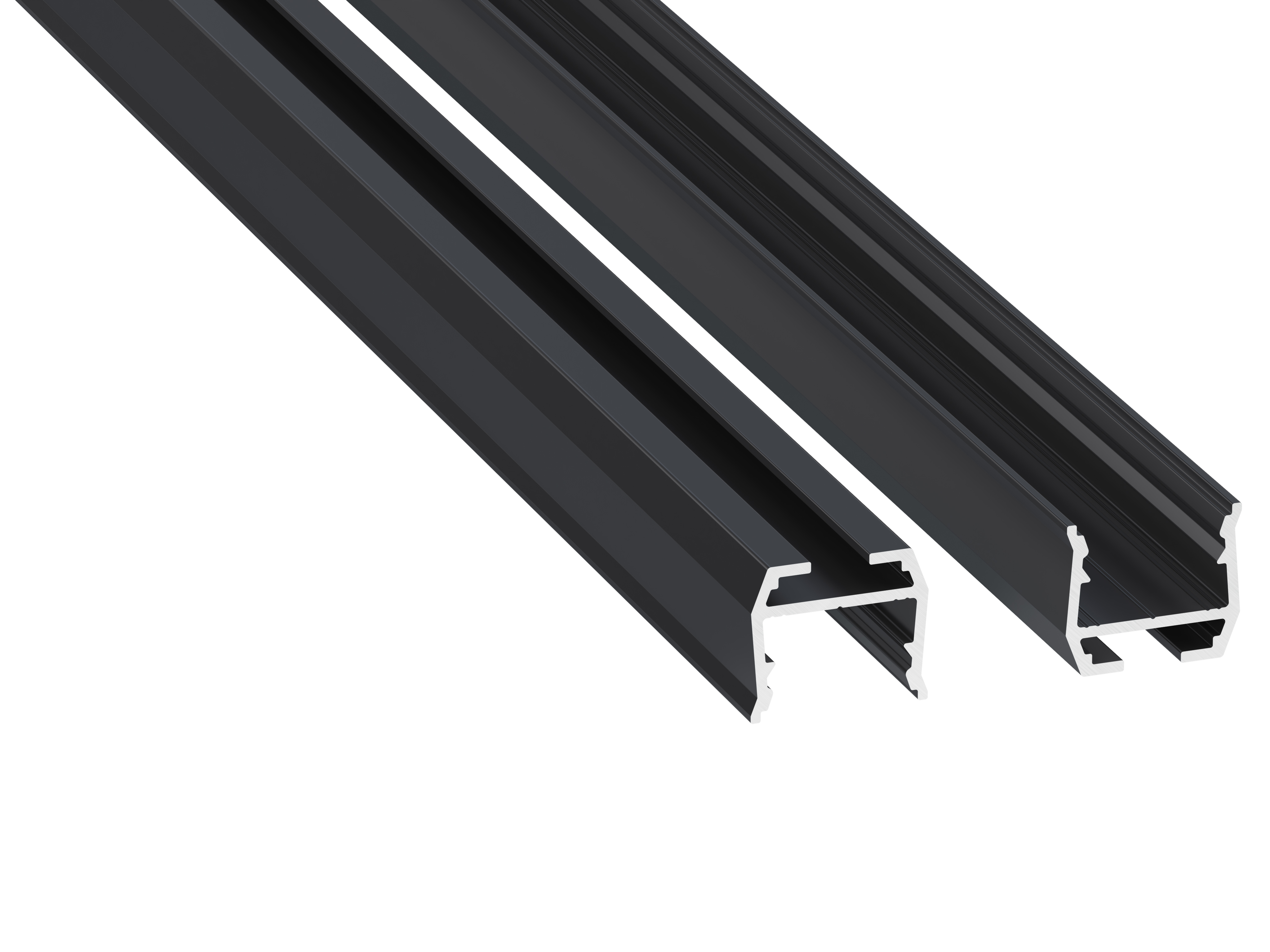 Lumines Profil Typ axel Rock Anthracite, lackiert, 1 m