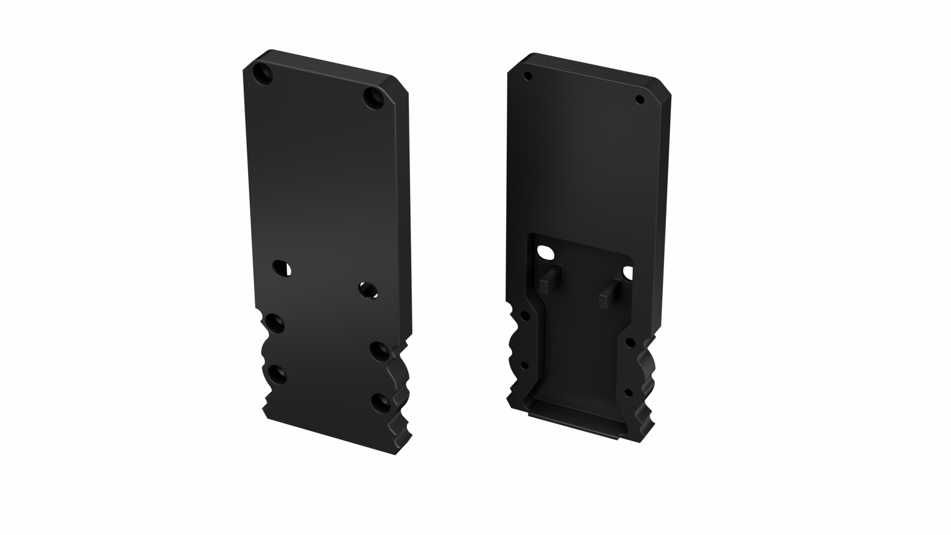 Endkappe Aluminium für LED Profil LUMINES TALIA M2+TALIA Schwarz, lackiert