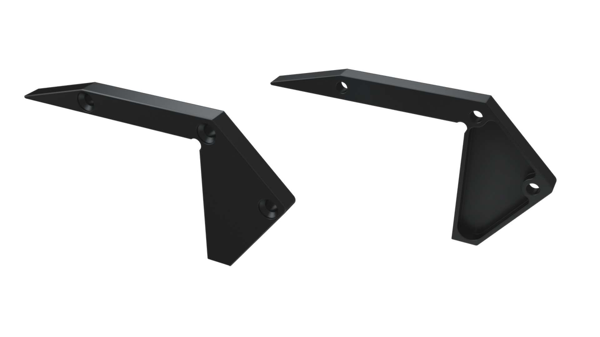 Endkappe Aluminium für LED Profil LUMINES SCALA schwarz links