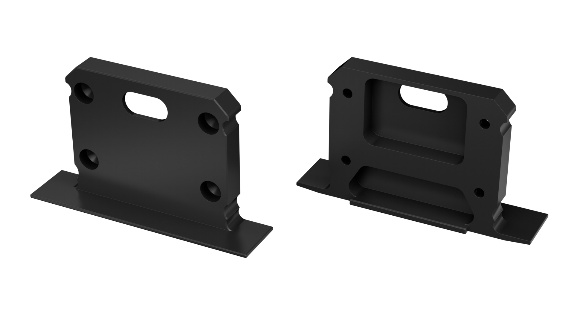 Endkappe Aluminium für LED Profil LUMINES inTALIA Schwarz, lackiert mit Öffnung