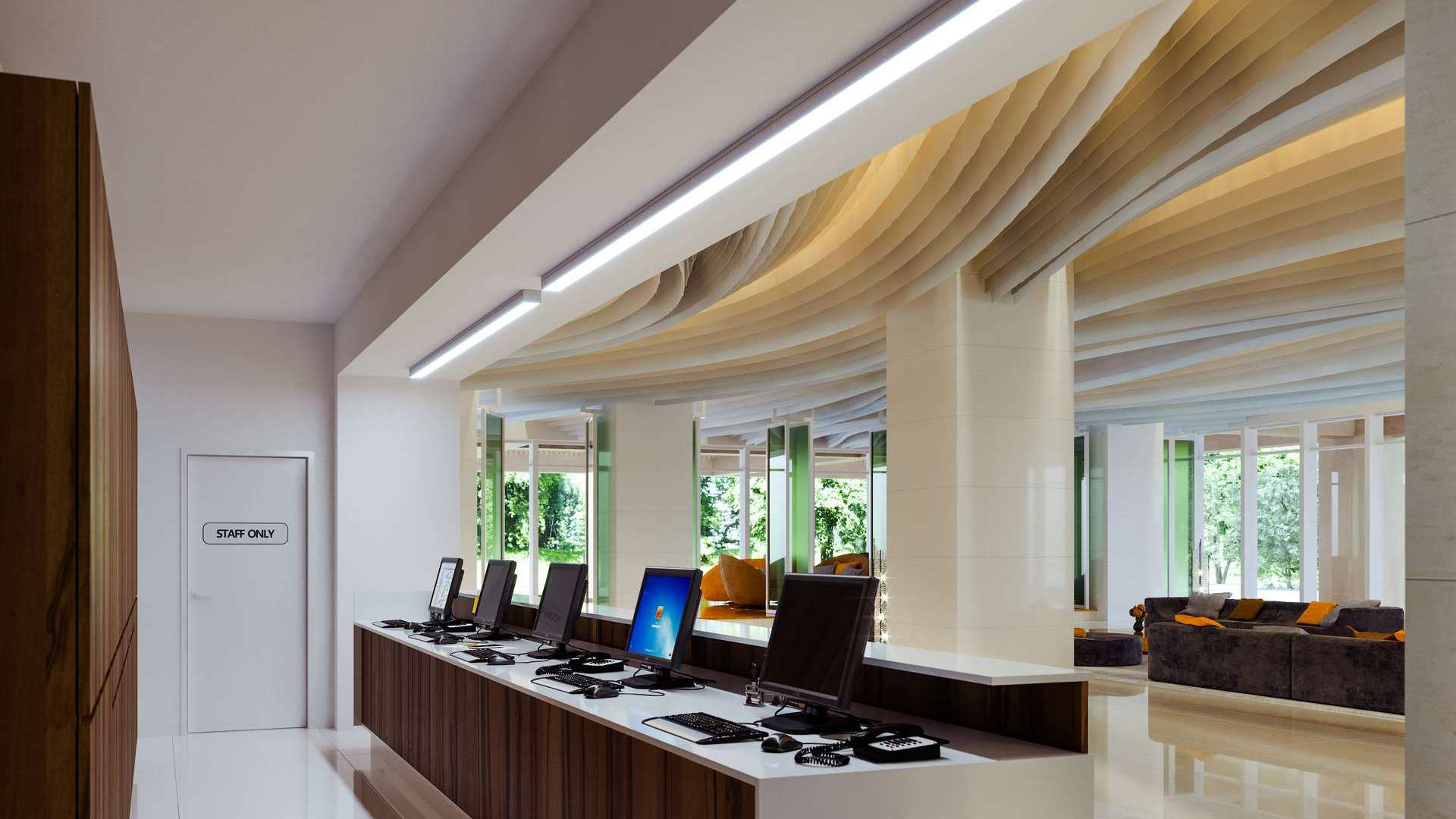 Lumines Profil Typ LARGO Schwarz, lackiert, 3 m