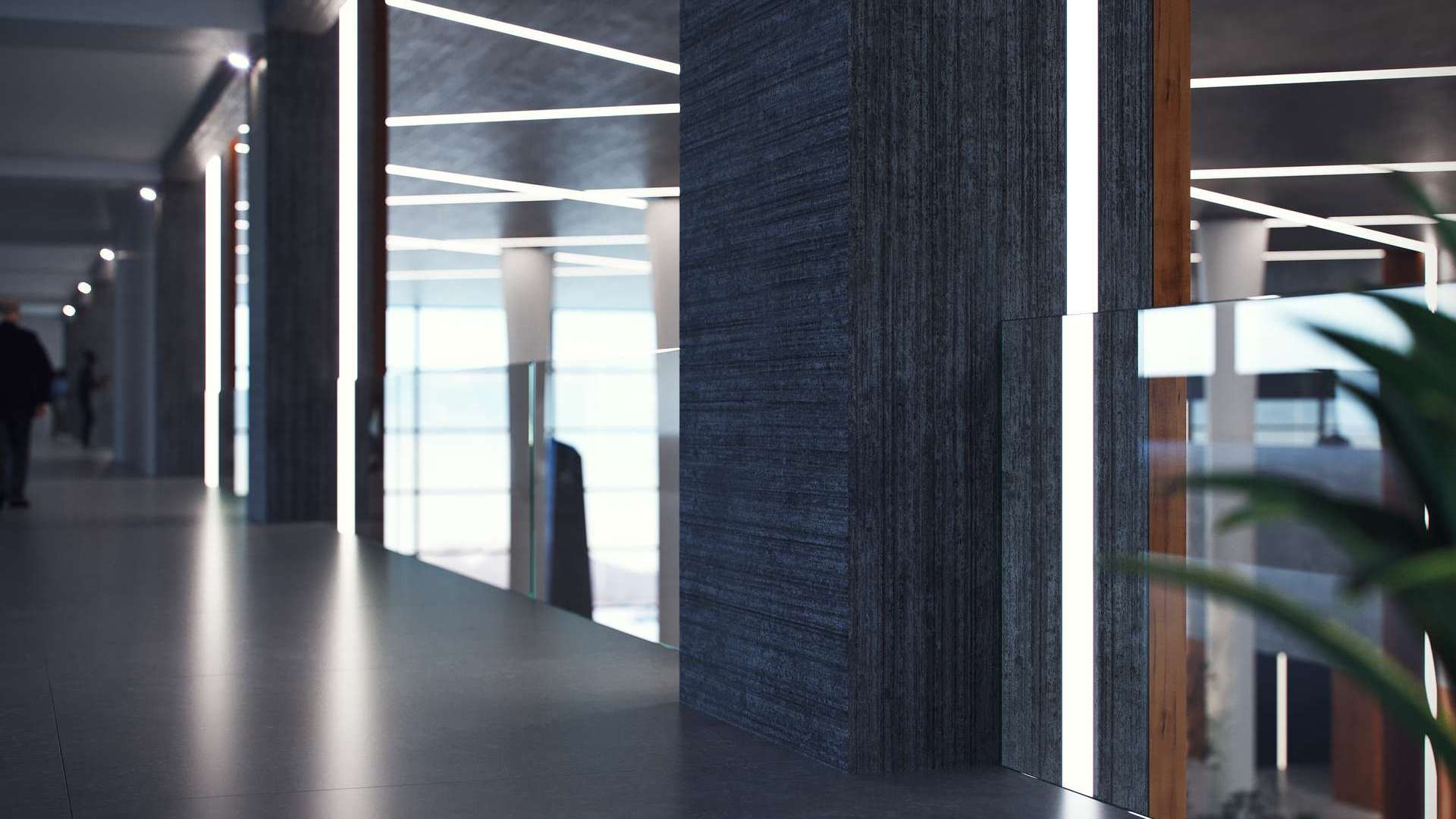 Lumines Profil Typ SORGA Schwarz, lackiert, 3 m