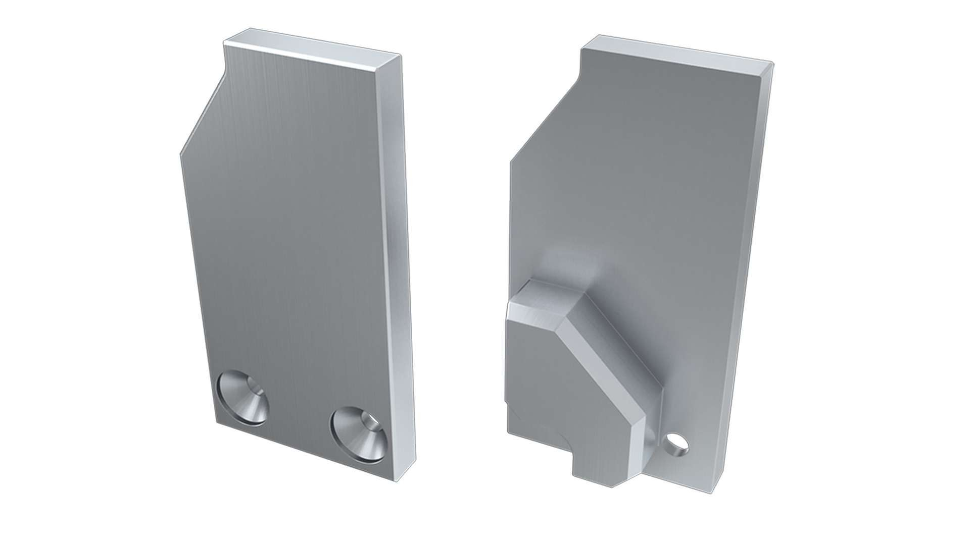 Endkappe Aluminium für LED Profil LUMINES I6 6mm silber recht