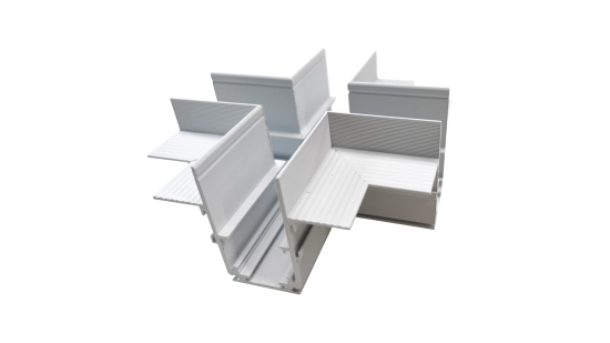 LUMINES GENESIS Magnet-Schiene Einbau +-Verbinder weiß