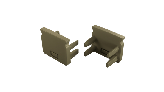 Endkappe für LED Profil LUMINES SEI 2in1 inox